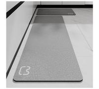 Tapis de sol absorbant pour salle de bain en boue de diatomée, tapis de cuisine à séchage rapide absorbant l'eau en diatomite adapté au tapis de drainage de baignoire d'entrée(B3,45x120cm/18x47in