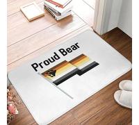 Tapis de Sol antidérapant avec Drapeau de la fierté LGBT Motif Ours Gay pour Cuisine entrée Salle de Bain Salon