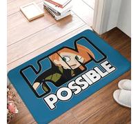 Tapis de Sol antidérapant avec Logo d'anime Kim Possible Tapis Anti-poussière pour Cuisine entrée Maison Balcon