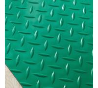 Tapis De Sol Antidérapant en Caoutchouc À Motif Diamant - Rouleau De Revêtement De Sol Épais, Résistant, Gris, Rouge, Bleu, Vert, Noir(Green,1x2m/3.2x6.5ft)