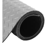 Tapis De Sol Antidérapant en Caoutchouc À Motif Diamant - Rouleau De Revêtement De Sol Épais, Résistant, Gris, Rouge, Bleu, Vert, Noir(Grey,1.3x2m/4.2x6.5ft)