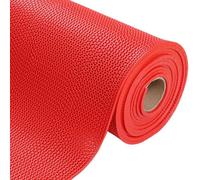 Tapis de Sol antidérapant en Maille épaisse, Tapis de Drainage Creux en PVC for Salle de Bains, Cuisine, Piscine, Patio, Zones humides(Red,160x100x0.5cm)