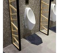 Tapis de sol antidérapant pour urinoir, réutilisable, lavable, absorbant, désodorisant pour toilettes commerciales, protection de sol pour restaurants et hôtels