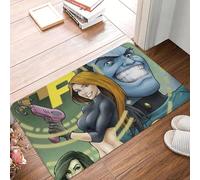 Tapis de Sol antidérapant Style Panneau de Bande dessinée Kim Possible pour Cuisine entrée Maison Salle de Bain Salon