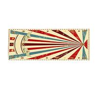 Tapis de sol antidérapant, tapis non glissant pour salle de bain, cuisine, chaise de bureau ; tapis en flanelle de style européen vintage à haute absorption ; tapis de sol lavable (40 cm × 120 cm)