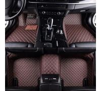 Tapis de Sol Auto sur Mesure pour Honda CRV Hybrid 2017-2021,Couverture Intégrale PU Cuir Avant Arrière Moquettes Protection Tampon Antidérapant Accessoires,E-Coffee