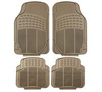 Tapis de Sol Automobile Beige Beige Beige Universel en Caoutchouc Robuste pour Une Protection Contre Tous Les Temps, Convient à la Plupart des Voitures, 4 pièces FH Group F11305BEIGE