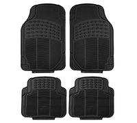 Tapis de Sol Automobiles Noirs universels en Caoutchouc Robuste pour Une Protection Contre Tous Les Temps, Convient à la Plupart des Voitures, SUV et camions, 4 pièces FH Group F11305BLACK