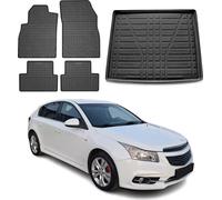 Tapis de sol & bac de coffre Set pour Chevrolet Cruze 5 portes 2011-2016 Caoutchouc TPE