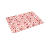 Tapis De Sol Baiser sur Les Lèvres Douces Tapis De Porte Anti-Poussière Paillasson D'Intérieur pour Salle De Bain Chambre Patio 60X40Cm