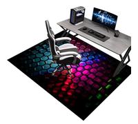 Tapis de Sol Bureau, Tapis de Protection pour les Sols, Tapis de Chaise Gaming, Tapis Chaise de Bureau, Tapis de Chaise Roulante, Tapis de Sol pour Fauteuil Convient au Bureau à Domicile 120 x 130 cm