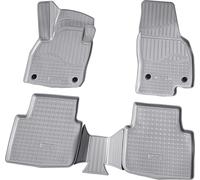 tapis de sol caoutchouc 3D pour Skoda Kamiq Type NW4 Année à partir de 2019> Gris avec bordure