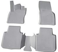 tapis de sol caoutchouc 3D pour Skoda Kodiaq From Bj 2017 > Gris Taille Exacte Avec Bordure
