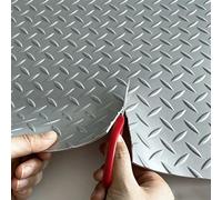 Tapis de Sol Caoutchouc Découpable, Rouleau Revêtement de Sol Antidérapant Industriel pour Garage Atelier Établi Cave Remorque, Résistant de -30°C à +69°C(Grey 3mm,W 1.3 x L 1 M)