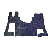 Tapis de sol + capot moteur noirs avec couture bleue pour camions - Mercedes Actros MP4 automatique année 2013