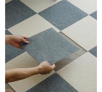 Tapis de sol carré puzzle - Isolation phonique - Tapis de sol d'intérieur à poils courts - Facile à nettoyer - Épissure sans couture - Convient pour toutes les saisons - 8 pièces