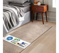 Tapis de sol Chemin de lit Lyon nombreuses couleurs & tailles Beige 66x100 cm