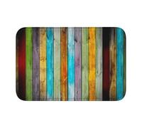 Tapis de sol coloré en velours avec bord verrouillable, antidérapant, facile à nettoyer, sensation de pied confortable 40 x 60 cm