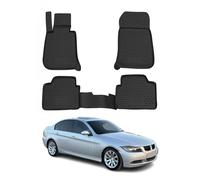 Tapis de Sol Compatible avec BMW Série 3 E90 2005-2013 Caoutchouc TPE Noir