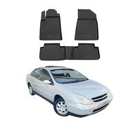 Tapis de Sol Compatible avec Citroen C5 2001-2008 Caoutchouc TPE Noir