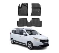 Tapis de Sol Compatible avec Dacia Lodgy 2012-2022 TPE Noir