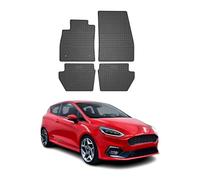 Tapis de Sol Compatible avec Ford Fiesta 2017-2022 Caoutchouc Noir