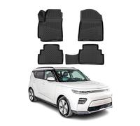 Tapis de Sol Compatible avec Kia Soul III 2020-2026 Caoutchouc TPE Noir