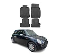 Tapis de Sol Compatible avec Mini Cooper 2001-2013 3 Portes Caoutchouc TPE Noir