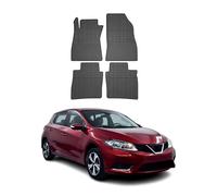 Tapis de Sol Compatible avec Nissan Pulsar 2014-2020 Caoutchouc Noir
