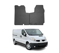 Tapis de Sol Compatible avec Opel Vivaro A 2001-2014 Convient à 1ème rangée Noir Caoutchouc