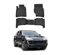 Tapis de Sol Compatible avec Porsche Cayenne 2002-2010 Caoutchouc TPE Noir