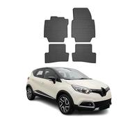 Tapis de Sol Compatible avec Renault Captur 2013-2019 Caoutchouc Noir