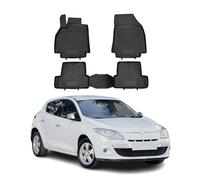 Tapis de Sol Compatible avec Renault Megane 3 2010-2016 Caoutchouc TPE Noir