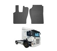 Tapis de Sol Compatible avec Scania Scania P 2004-2015 Caoutchouc Noir