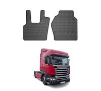 Tapis de Sol Compatible avec Scania Scania R 2015-2020 Caoutchouc Noir