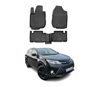 Tapis de Sol Compatible avec Toyota RAV4 2006-2013 Caoutchouc TPE Noir
