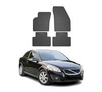 Tapis de Sol Compatible avec Volvo C30 2006-2012 Caoutchouc Noir