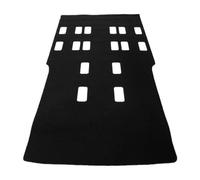 Tapis de sol complet en moquette arrière compatible avec VW T6 T6.1 Caravelle Long Wheelbase à 2 portes coulissantes