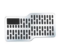 Tapis de sol conducteur avec protège-talon - Tapis de sol de voiture - Plaque de talon de véhicule - Tapis de sol conducteur avec protection du talon - Plaque de frein en métal antidérapante