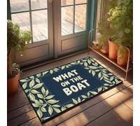 Tapis de sol d'automne extérieur Quels articles sont essentiels pour votre bateau ? Paillasson d'intérieur antidérapant pour camping extérieur (40 x 60 cm)