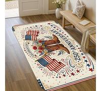 Tapis de sol de bottes, motif fleurs rustiques, drapeaux d'anniversaire de mariage, tapis d'intérieur antidérapant qui ne perd pas ses poils, entrée, salle de bain, buanderie, décoration de chevet