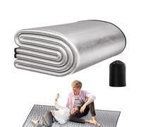 Tapis de Sol de Camping en Mousse de Couchage en Aluminium | Tapis Isolant Thermique ImperméAble Pliable, Coussin EVA, Tapis De Sol Ultra Léger, Tapis D'étanchéité pour Camping, 4 Tailles en Option