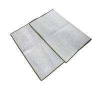 Tapis de Sol de Camping Épaisseur 9 Millimètres Antidérapant, 79x47 | Surface Texturée, Mousse Epe et Feuille Aluminium, Pliable et Portable, pour Randonnée et Jardin