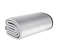 Tapis de sol de camping - Sous-couche double face en feuille d'aluminium | Tapis isolant portable - Design léger et pliable - Avantages pour le pique-nique et le camping en plein air - Sac de