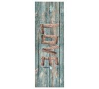 Tapis de sol de cuisine 45 x 150 cm lavable motif amour dessus en velours dos en latex