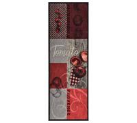 vidaXL Tapis de cuisine motif tomate 45 x 150 cm lavable dessus velours dos latex