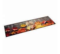 vidaXL Tapis de cuisine lavable impression d'automne 60x180 cm velours