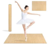 Tapis de sol de danse portable de 1,2 x 1,8 m en PVC de 5 mm d'épaisseur pour ballet, jazz, pop et autres formes de danse, sol d'entraînement antidérapant et absorbant les chocs pour la maison, le
