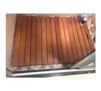Tapis de sol de douche antidérapant, plate-forme en bois robuste pour baignoire, douche intérieure, cour, terrasse, piscine, tapis portable et robuste