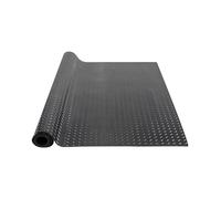 Tapis de sol de garage en caoutchouc - Rouleau de revêtement de sol robuste à motif de plaque de diamant - 0,9 cm d'épaisseur, 0,9 m x 10 m pour usage industriel